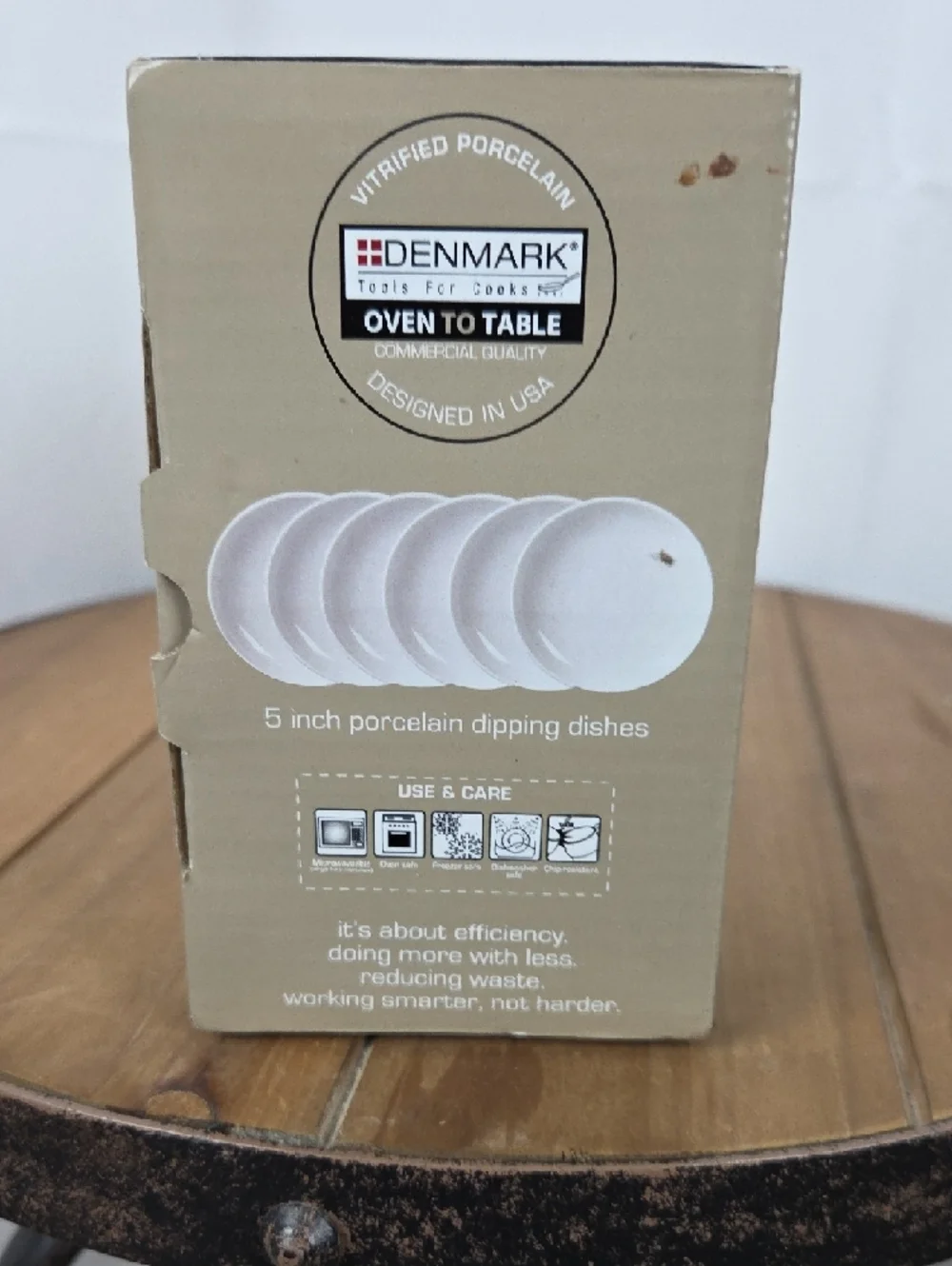 Denmark Oven to Table White 5-inch Dipping Dish - 6 Pack